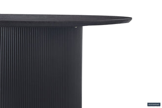 Tafel Lagos 120 cm Rond – Decor Donkerbruin met Luxe MDF-Structuur