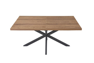 Uitschuifbare Eettafel Kos 160–200 x 90 cm – Donkerbruin MDF met 3D-Finish en Mat Design