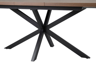 Uitschuifbare Eettafel Kos 160–200 x 90 cm – Donkerbruin MDF met 3D-Finish en Mat Design