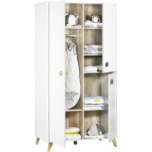 Complete OSLO babykamer – 3-delige babykamer set met bed 120x60 cm, commode en kledingkast – Wit en hout