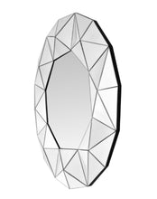 Vulcanus Wandspiegel – Rond 70 cm Zilver – Luxe Gefacet Mirror in Kristaldesign