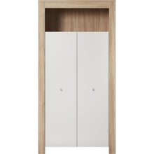 Complete babykamer set Pia – 3-delige babykamer met bed 70x140 cm, commode en kledingkast – Sonoma eiken en Mat Chêne decor