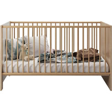 Complete babykamer set Pia – 3-delige babykamer met bed 70x140 cm, commode en kledingkast – Sonoma eiken en Mat Chêne decor