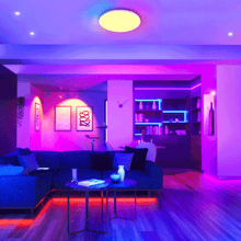LED Ultradunne Plafondlamp 24W RGB+CCT – Dimbaar, 3000K-6500K Daglicht/Warm Licht – Ø420mm met Afstandsbediening