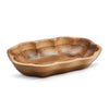 Acaciahouten schaal 23.5x15 cm organische houten serveerschaal uit de Acora collectie