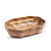 Acaciahouten schaal 28x18.5 cm organische houten serveerschaal uit de Acora collectie