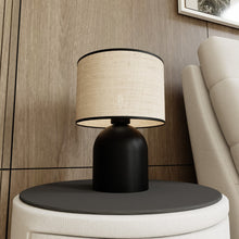 ASPEN Tafellamp – Zwart/Rotanlook