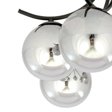 Plafondlamp BOSTON – 4 Bollen Zwart/Grijs