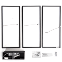 LED Geometrische Plafondlamp 38W Zwart – Dimbaar CCT 2700K-6500K met Afstandsbediening – Vierkant Design, 4400lm