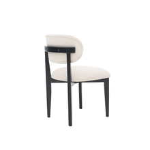 Stoel SILLA - Zwarte Poten & Roomkleurige Stof