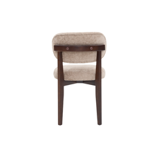 Stoel SILLA - Bruine Poten & Bruine Stof