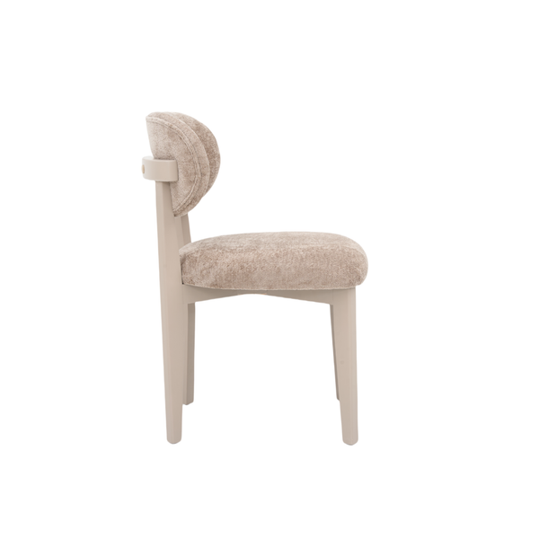 Stoel SILLA - Champagne Poten & Bruine Stof
