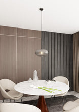 COCO 1 ZWART GRAFIET – Hanglamp met geribbeld glas