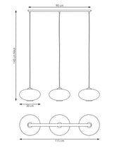 COCO 3 Zwart Grafiet – Hanglamp met 3 Lichtpunten