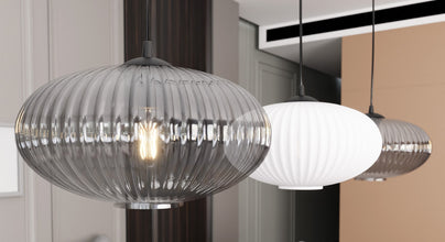 COCO 3 MIX Hanglamp – Zwart Frame – Glas & Opal – 3-Lichts