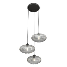Coco 3-lichts Premium Hanglamp – Grafiet Glas