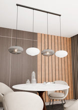 Hanglamp COCO 4 lichts - Zwart Mix Glas