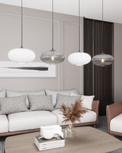 Hanglamp COCO 4 lichts - Zwart Mix Glas
