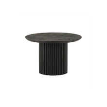 Congo Ronde Salontafel Ø60 cm – Massief Acaciahout in Luxe Zwarte Afwerking