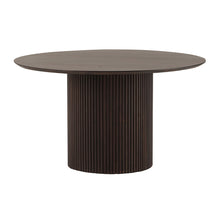 Congo Ronde Eettafel Ø140 cm – Massief Acaciahout in Donker Walnoot Afwerking