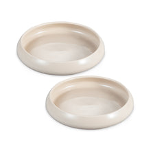 diepe borden beige set van 2 modern servies