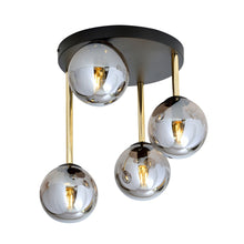 Plafondlamp DOLCE – 4-lichts | Grafiet & Goud | Ø40 cm