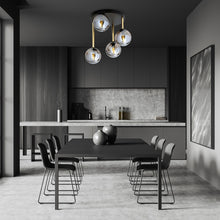 Plafondlamp DOLCE – 4-lichts | Grafiet & Goud | Ø40 cm