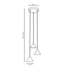 ELIT Design Hanglamp – 3-Lichts Goud Zwart – Minimalistische Luxe Plafondlamp