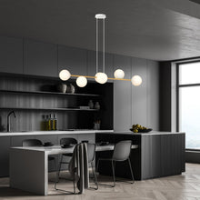 Design Plafondlamp GRAVITY – Wit & Goud – Minimalistische 6-Lichts Hanglamp
