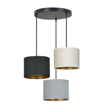 HILDE 3-lichts Ronde Hanglamp – Mix Kleuren met Goud