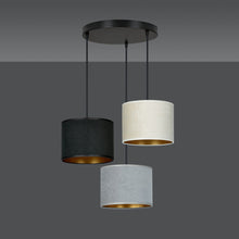 HILDE 3-lichts Ronde Hanglamp – Mix Kleuren met Goud