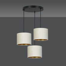 HILDE 3-lichts Ronde Hanglamp – Wit met Goud