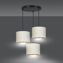 HILDE 3-lichts Ronde Hanglamp – Wit met Goud