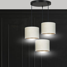 HILDE 3-lichts Ronde Hanglamp – Wit met Goud
