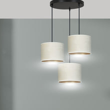 HILDE 3-lichts Ronde Hanglamp – Wit met Goud