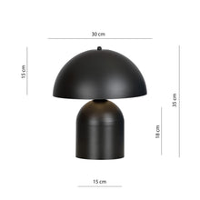 Kava Tafellamp – Minimalistisch Design in Zwart Staal – Scandinavische Stijl