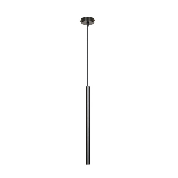 SELTER Design Hanglamp – Minimalistische Zwarte 1-Lichts Plafondlamp – Modern Staafdesign