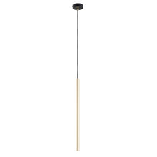 SELTER Design Hanglamp – 1-Lichts Zwart Goud – Minimalistische Staafvormige Plafondlamp