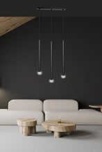 SELTER Design Hanglamp – 3-Lichts Minimalistische Zwarte Plafondlamp – Slank en Modern
