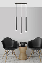 SELTER Design Hanglamp – 3-Lichts Minimalistische Zwarte Plafondlamp – Slank en Modern