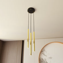 SELTER Design Hanglamp – 3-Lichts Rond Zwart Goud – Minimalistische Moderne Plafondlamp