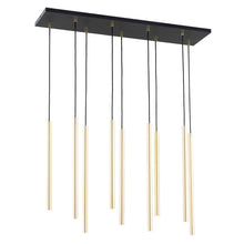SELTER Design Hanglamp – 9-Lichts Zwart Goud – Luxe Minimalistische Plafondlamp