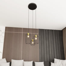 ELARA Hanglamp Rond – 3-Lichts Zwart Goud