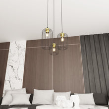 ELARA Hanglamp Rond – 3-Lichts Zwart Goud